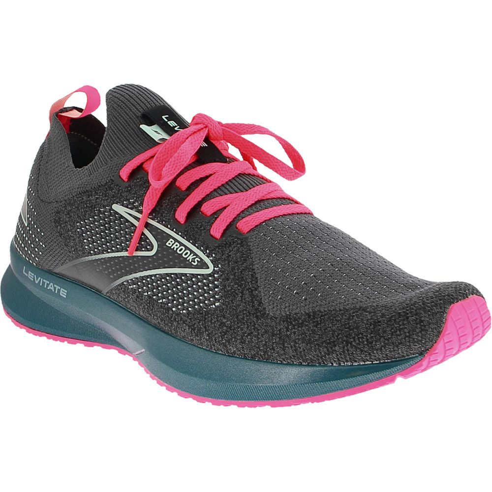 Brooks Levitate Stealthfit 5 Running Shoes - Womens Black Blue Pink