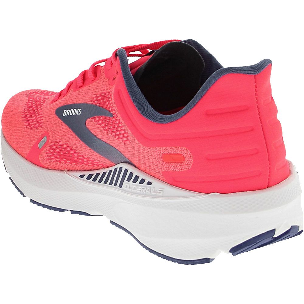 Brooks Launch GTS 9 Running Shoes - Womens Pink Fuschia Cobalt Back View