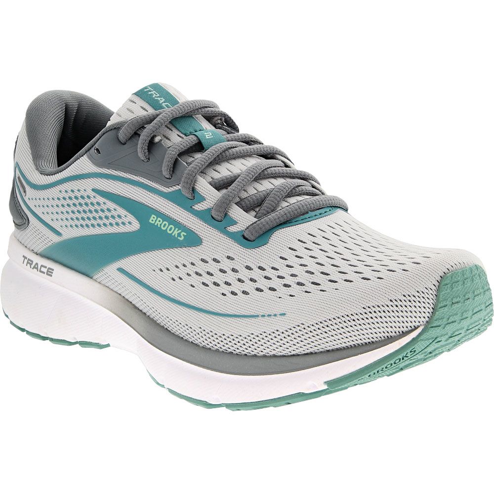 Brooks Trace 2 Running Shoes - Womens White Grey Porcelain