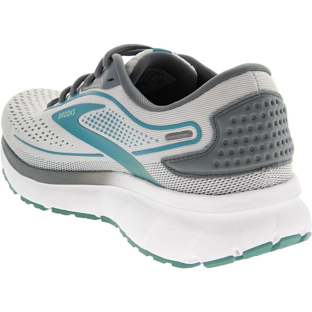 Brooks Trace 2 Running Shoes - Womens White Grey Porcelain Back View