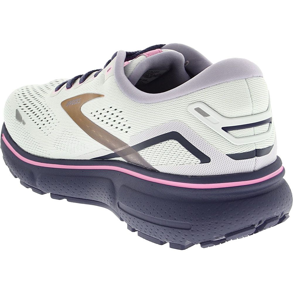 Brooks Ghost 15 Running Shoes - Womens Spa Blue Pink Copper Back View