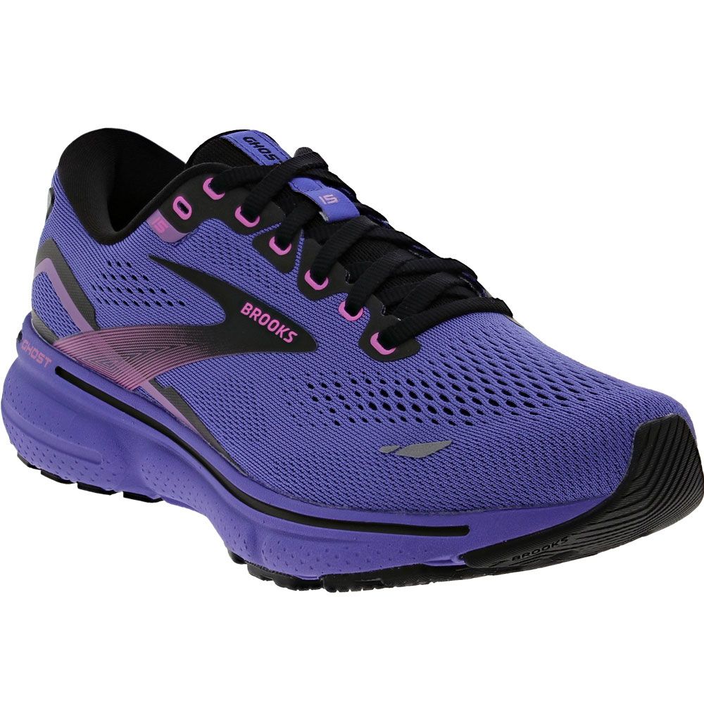 Brooks Ghost 15 Running Shoes - Womens Purple Pink Black