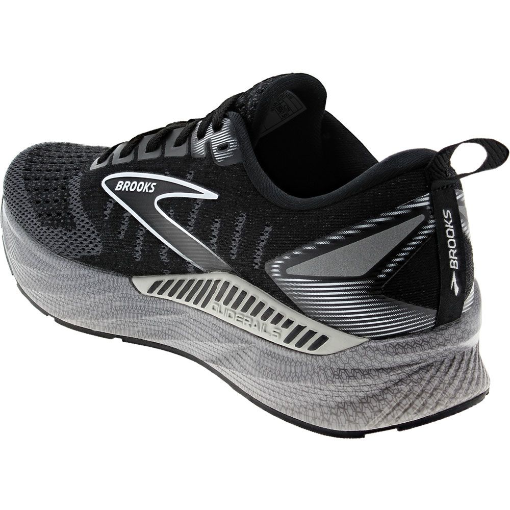 Brooks Levitate GTS 6 Running Shoes - Womens Black Pearl White Back View