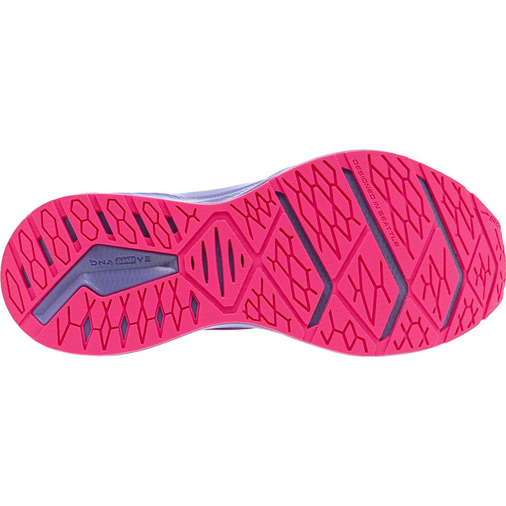 Brooks Levitate Stealthfit 6 Running Shoes - Womens Purple Pink Sole View