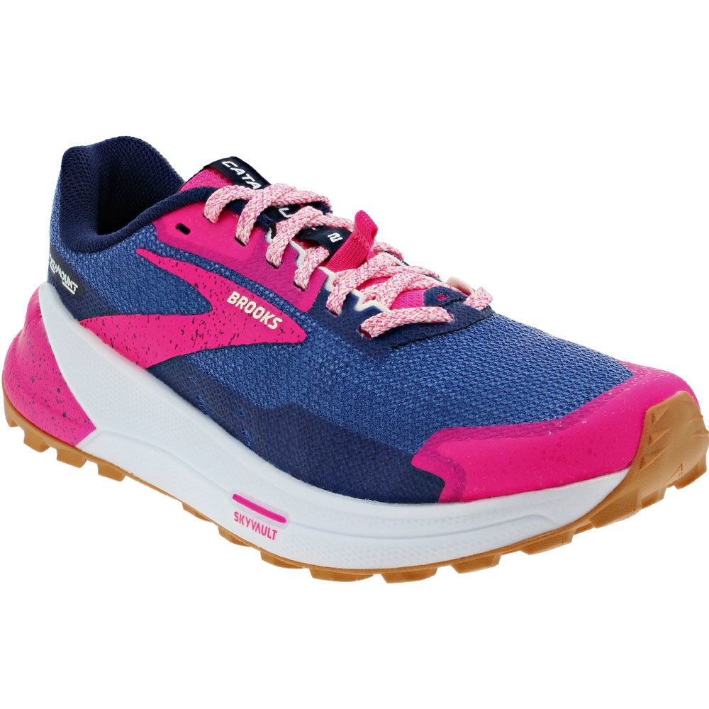 Brooks Catamount 2 Trail Running Shoes - Womens Peacoat Pink Biscuit