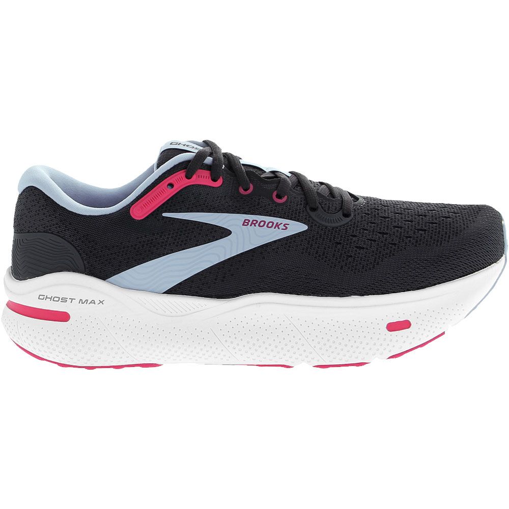 Brooks Ghost Max Running Shoes - Womens Ebony Open Air Lilac Side View