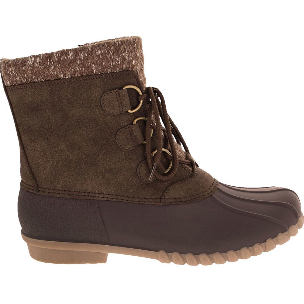 BareTraps Fabulous Winter Boots - Womens Dark Brown Side View