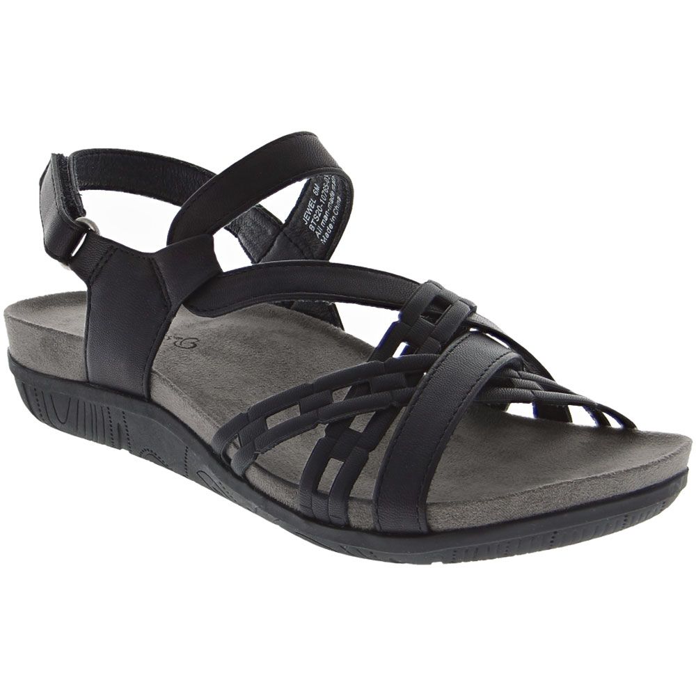 BareTraps Jewel Ankle Strap Sandal - Womens Black Dark Grey