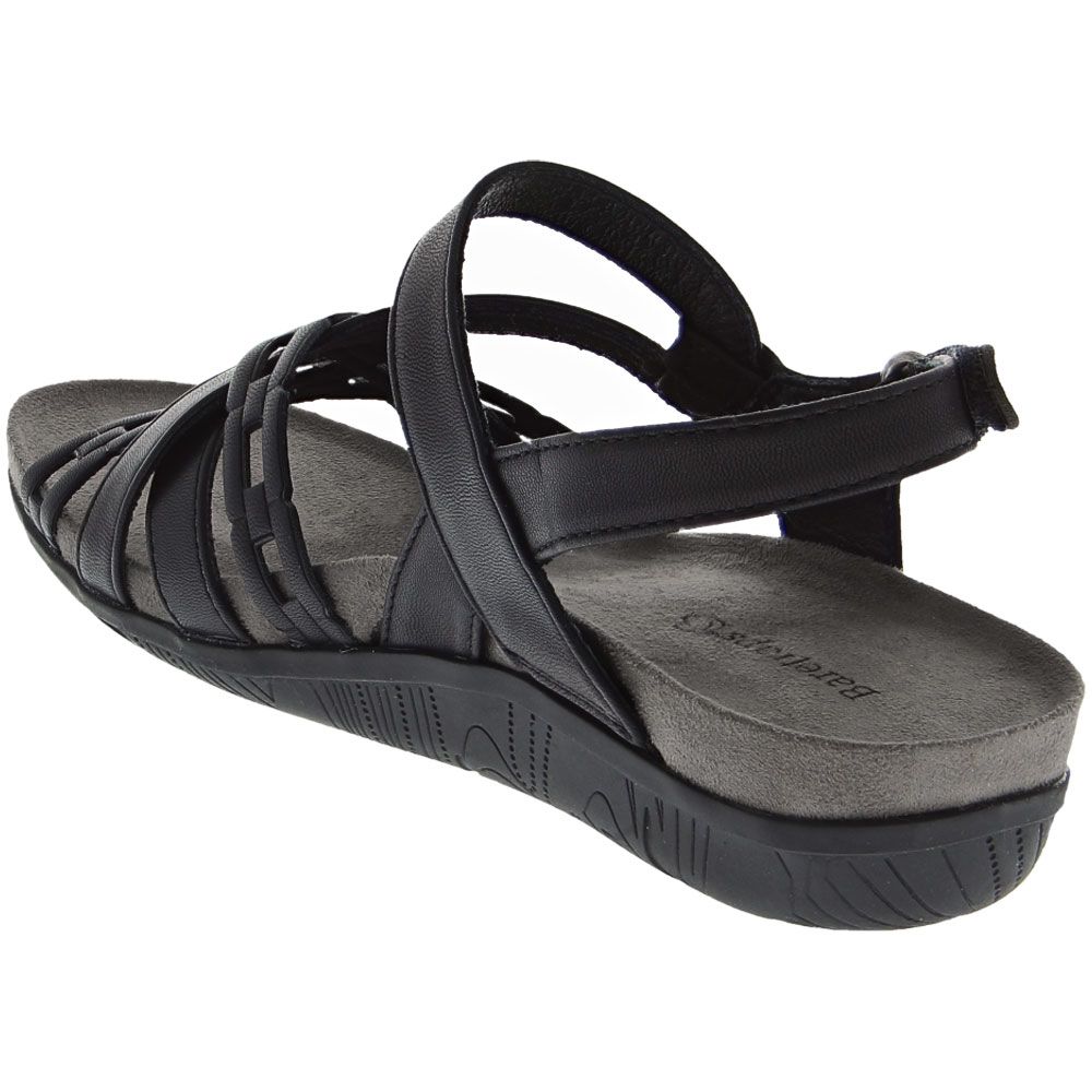 BareTraps Jewel Ankle Strap Sandal - Womens Black Dark Grey Back View