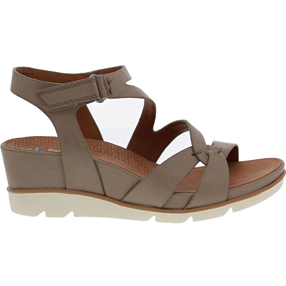 BareTraps Laurie Wedge Womens Sandals Grey Side View