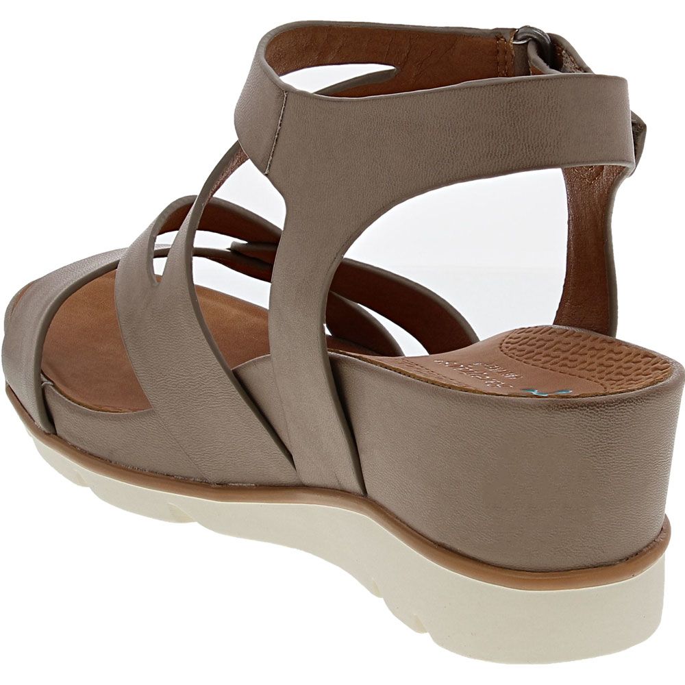 BareTraps Laurie Wedge Womens Sandals Grey Back View