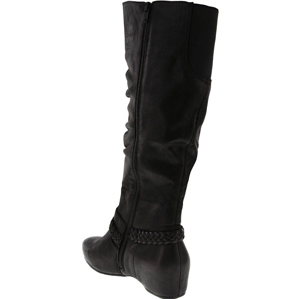 BareTraps Seymore Tall Dress Boots - Womens Black Back View
