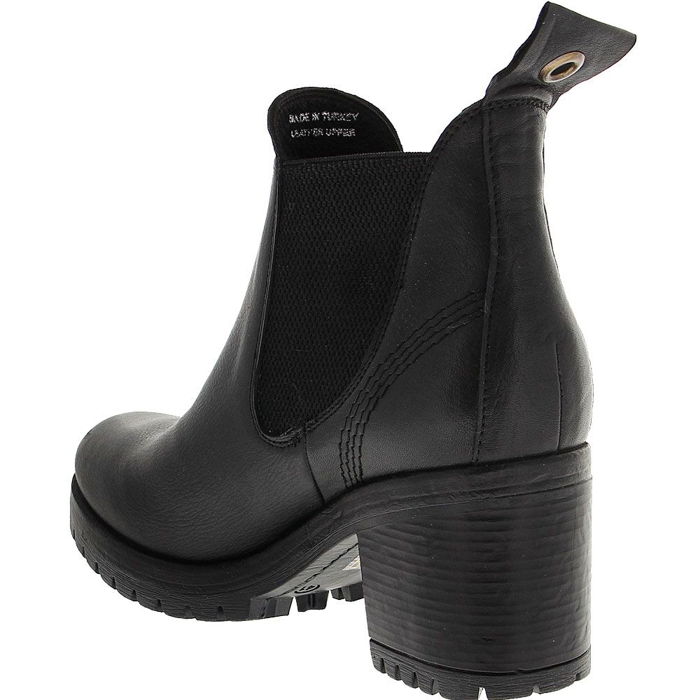 Bueno Flight Ankle Boots - Womens Black Back View