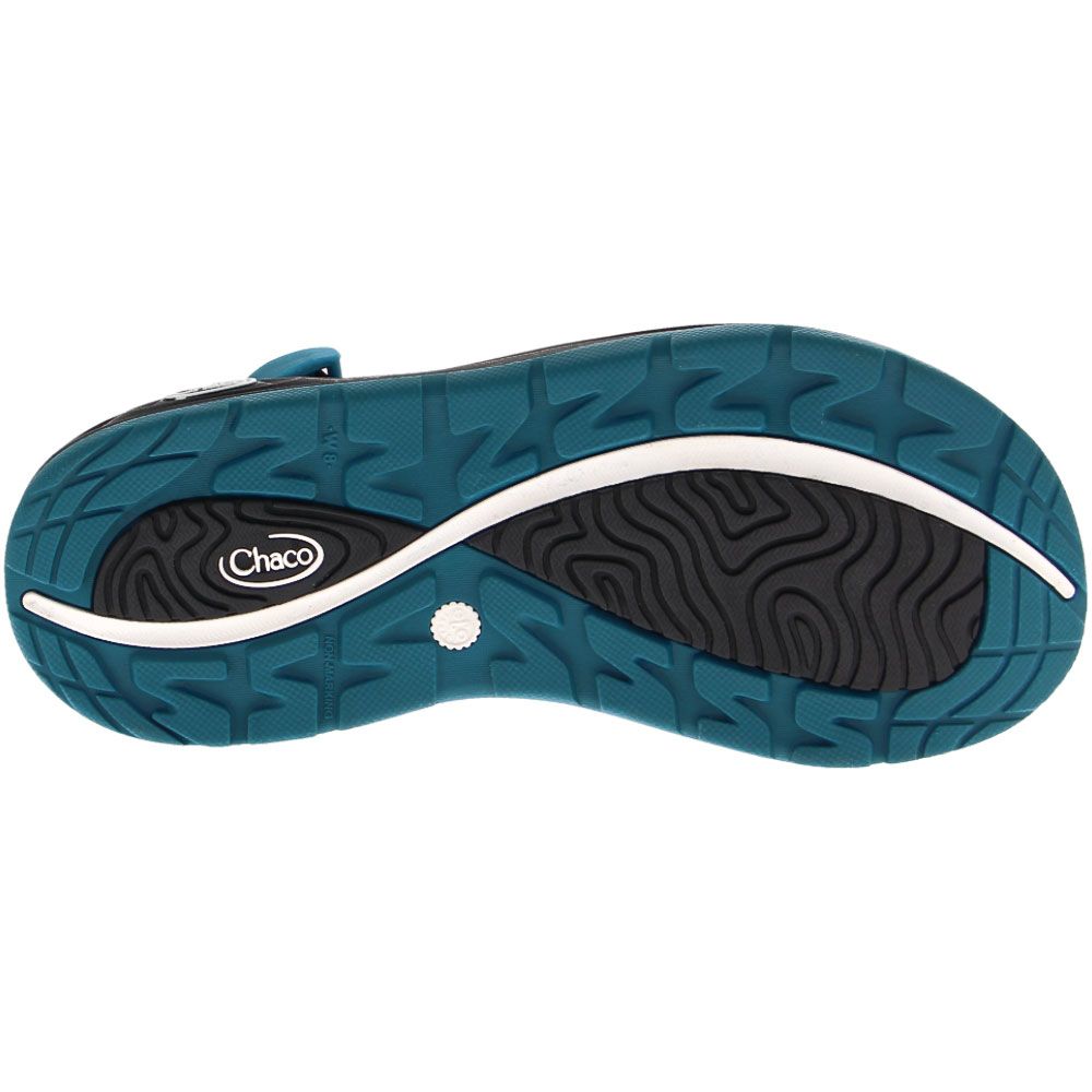 Chaco Z Volv X2 Outdoor Sandals - Womens Teal Sole View