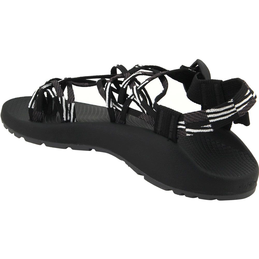 Chaco Zx/3 Classic Outdoor Sandals - Womens Black White Back View