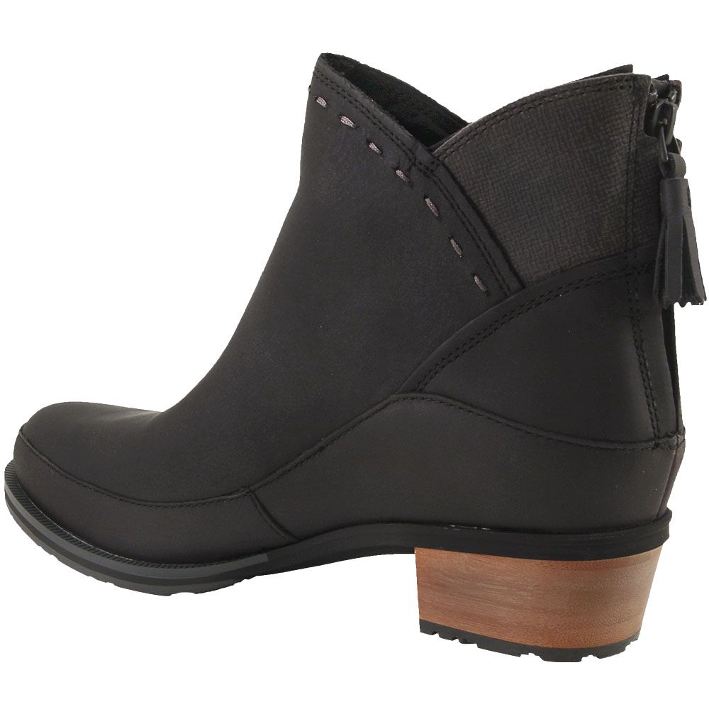 Chaco Cataluna Mid Ankle Boots - Womens Black Back View