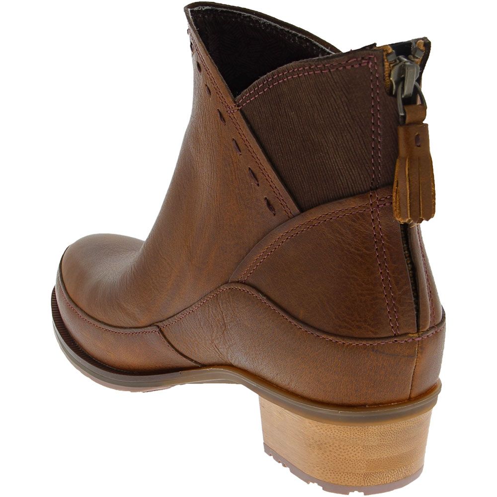 Chaco Cataluna Mid Ankle Boots - Womens Tan Back View