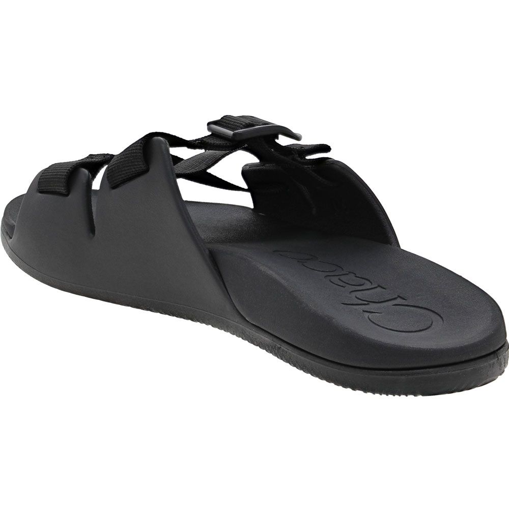 Chaco Chillos Slide Sandals - Mens Black Back View