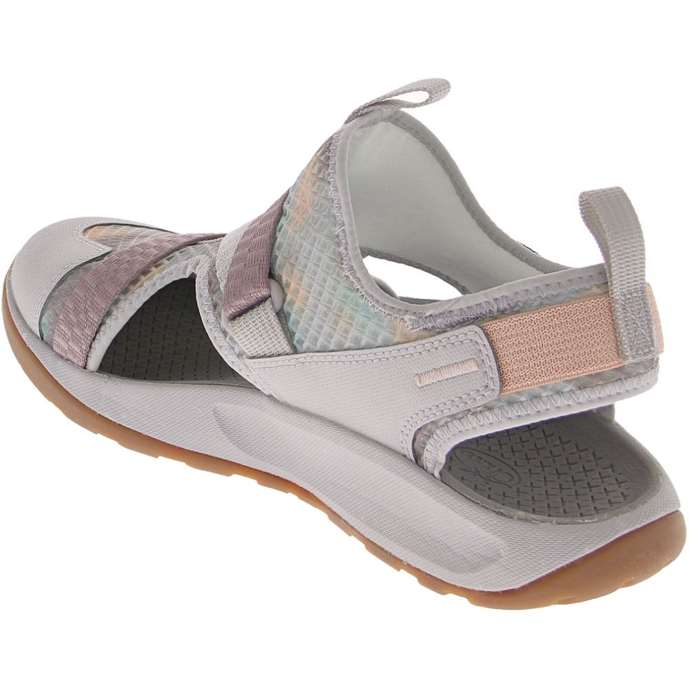 Chaco Odyssey Outdoor Sandals - Womens Silver Back View