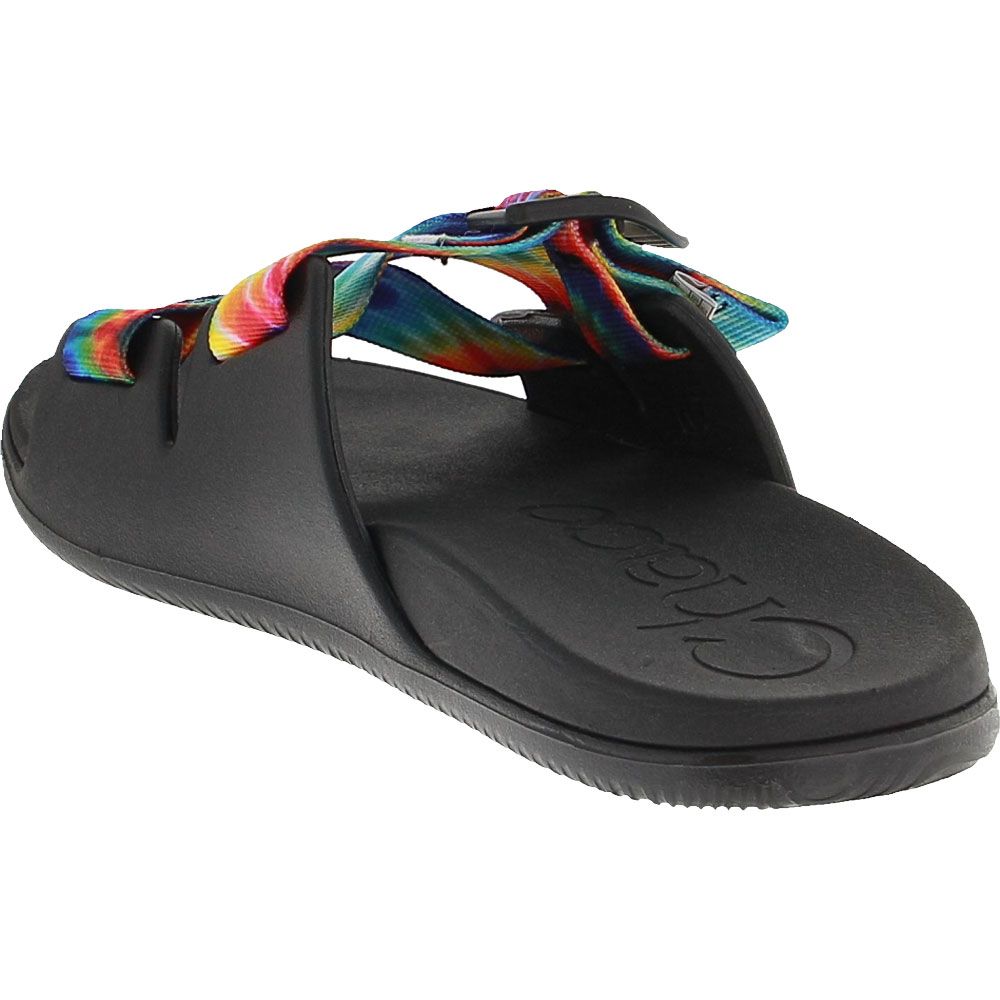 Chaco Chillos Slide Water Sandals - Womens Black Tie Dye Back View