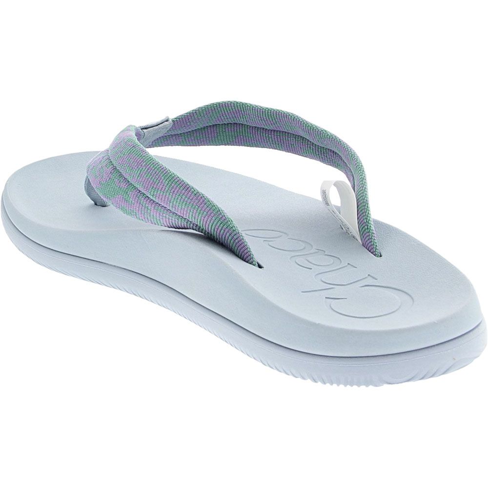 Chaco Chillos Flip Outdoor Sandals - Womens Tube Breeze Teal Back View