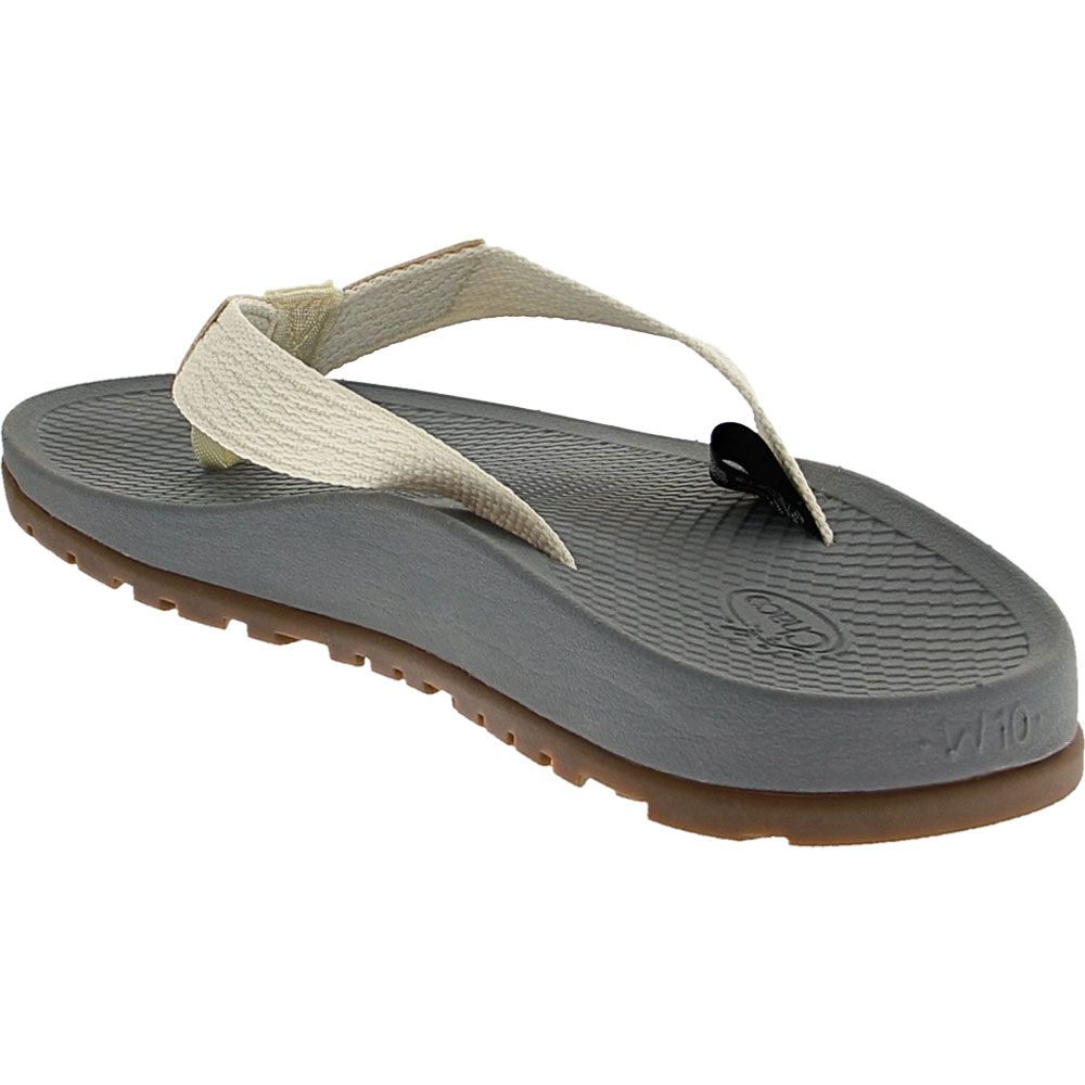 Chaco Lowdown Flip Flop Sandals - Womens Natural Back View