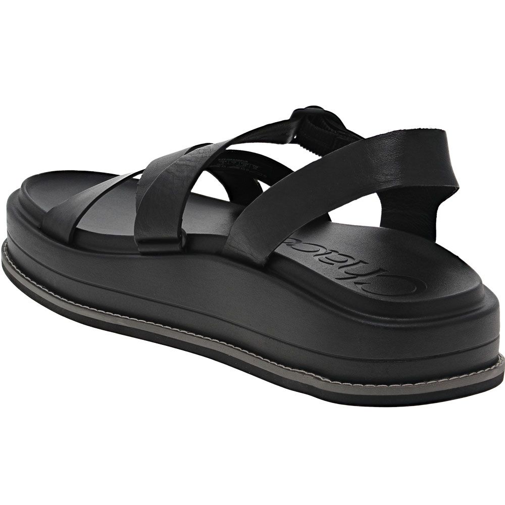 Chaco Townes Midform Sandals - Womens Black Back View
