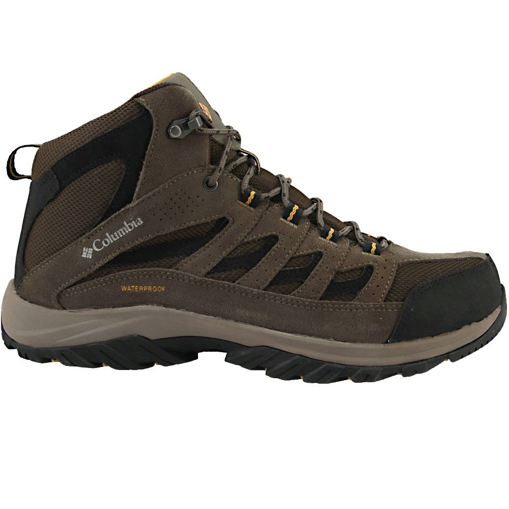 Columbia Crestwood Mid H2O Hiking Boots - Mens Cordovan Squash Side View