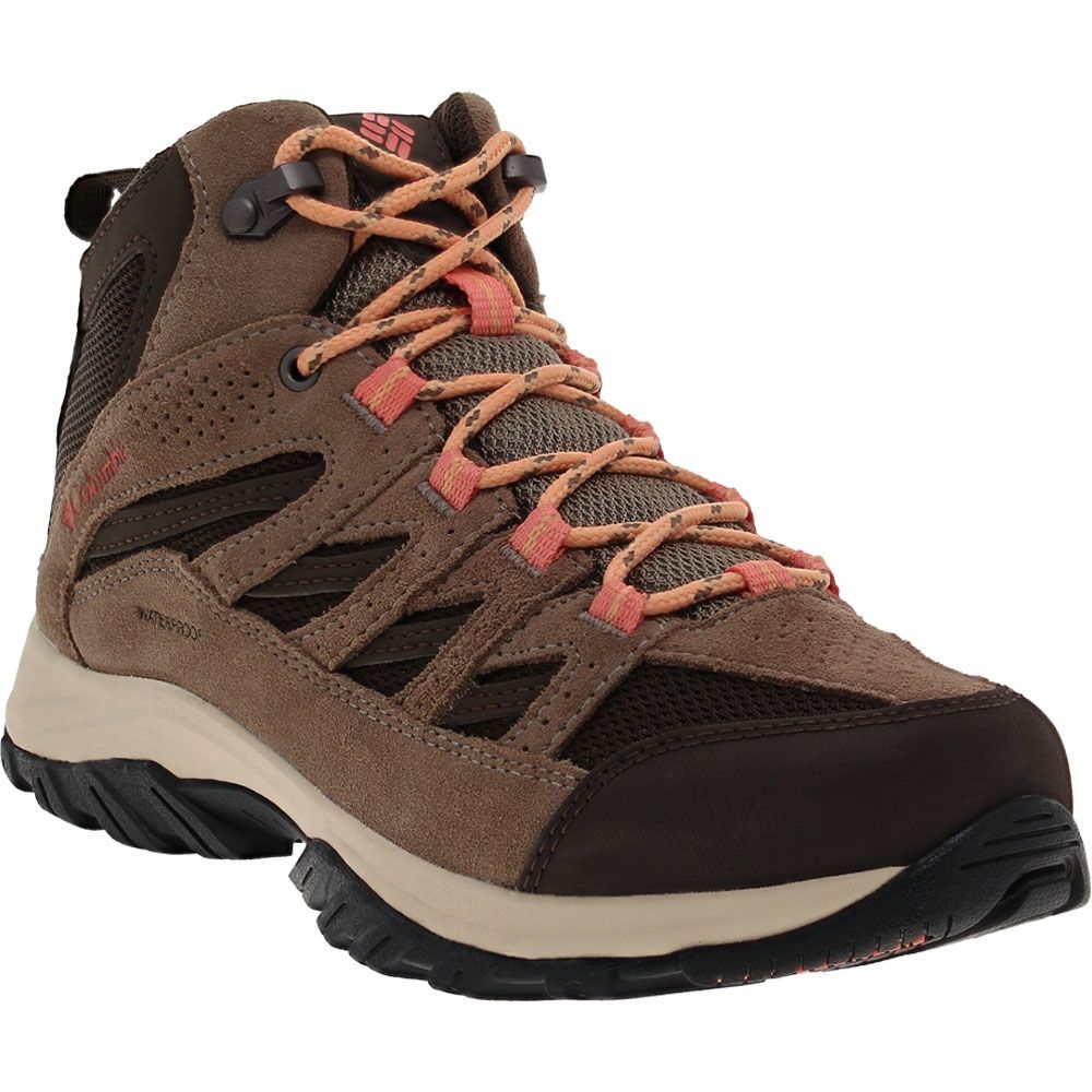 Columbia Crestwood Mid Waterpro Hiking Boots - Womens Cordovan Mud