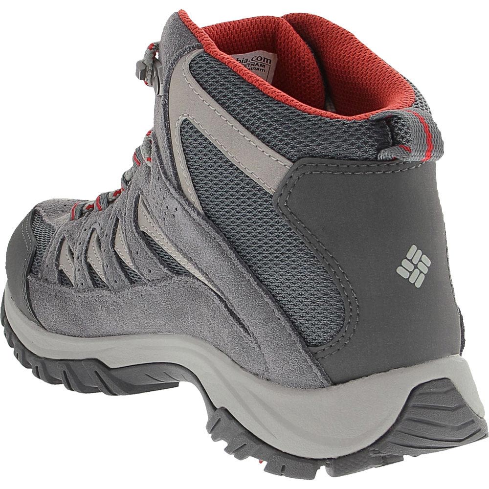 Columbia Crestwood Mid Waterpro Hiking Boots - Womens Grey Back View