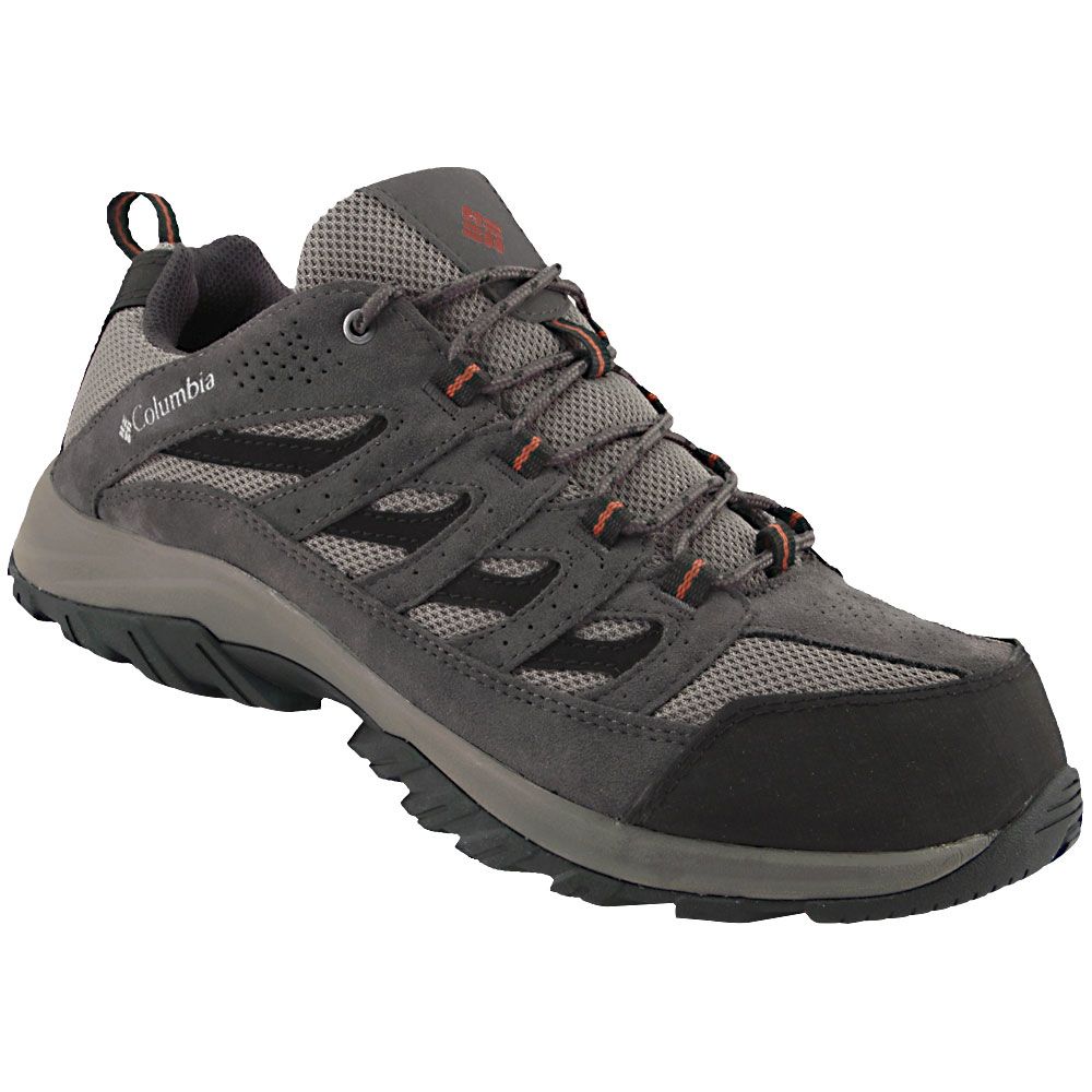 Columbia Crestwood Low Hiking Shoes - Mens Grey Black Red