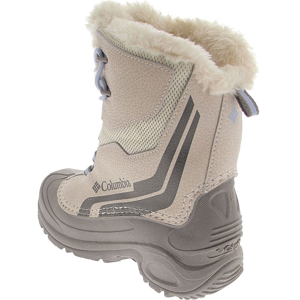 Columbia Bugaboot 4 Omni Heat Winter Boots - Boys | Girls Fawn Faded Sky Back View