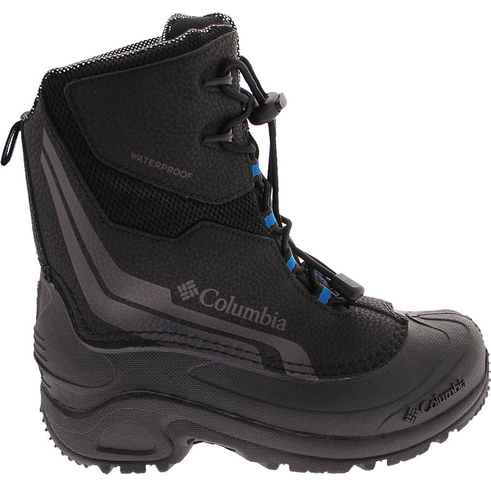 Columbia Bugaboot 4 Omni Heat Winter Boots - Boys | Girls Black Hyper Blue
