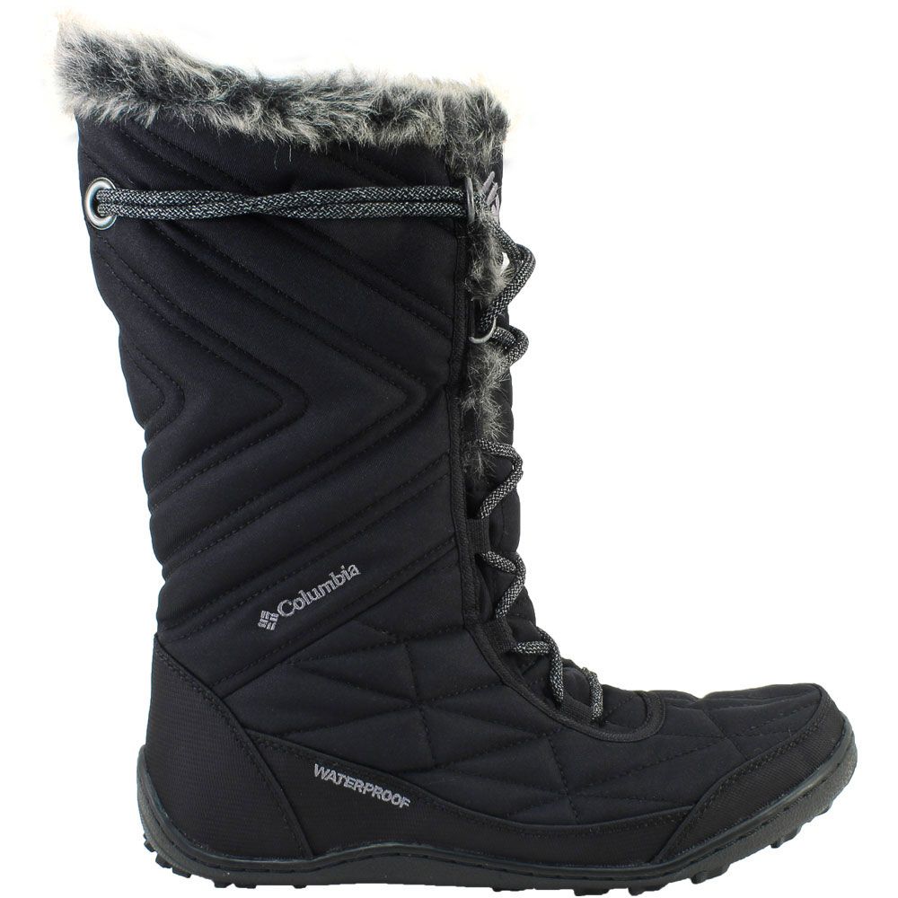 Columbia Minx Mid 3 Winter Boots - Womens Black Side View