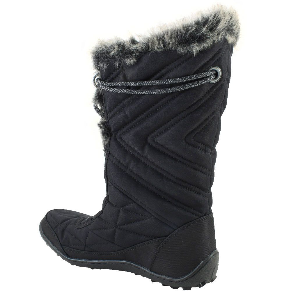 Columbia Minx Mid 3 Winter Boots - Womens Black Back View
