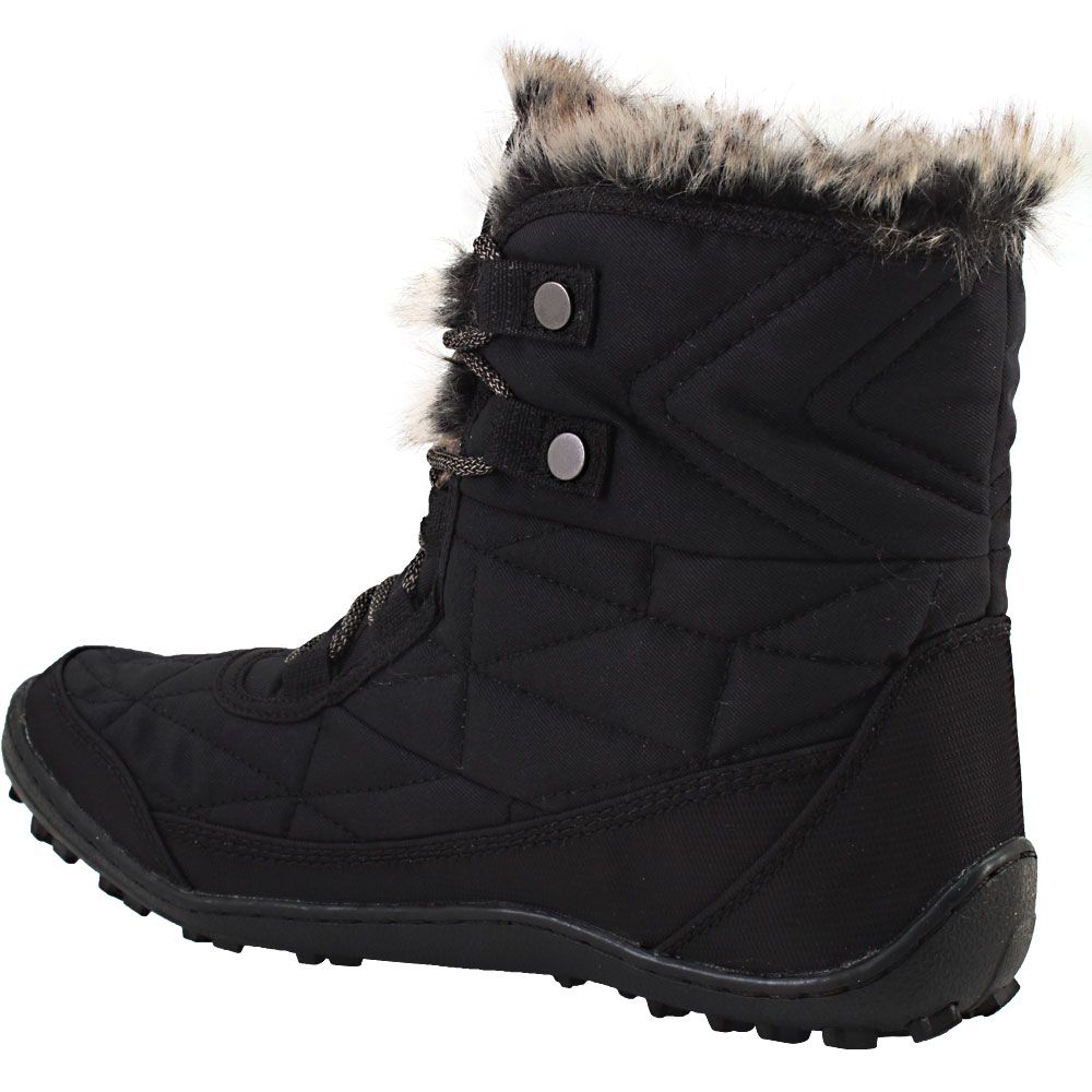 Columbia Minx Shorty 3 Winter Boots - Womens Black Back View
