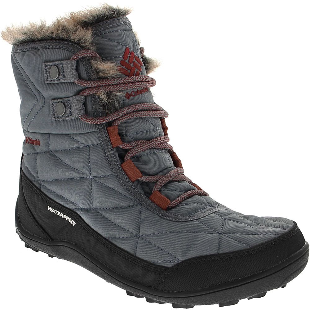 Columbia Minx Shorty 3 Winter Boots - Womens Graphite Deep Rust
