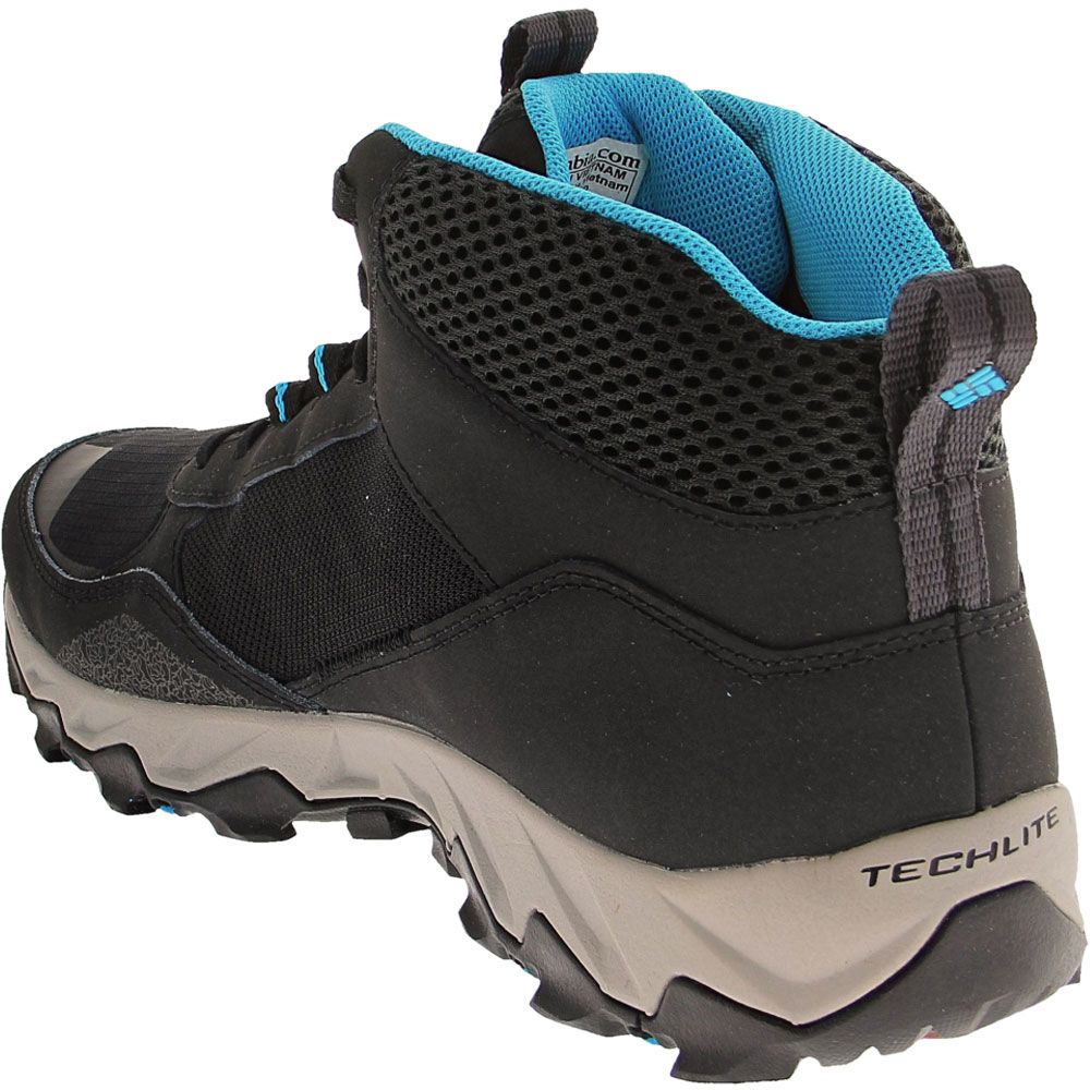 Columbia Flow Centre Hiking Boots - Mens Black Back View