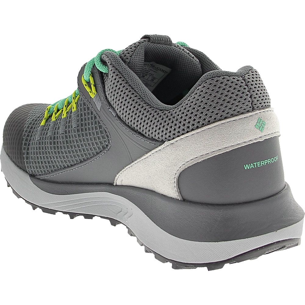 Columbia Trailstorm Waterproof Hiking Shoes - Womens Graphite Dolphin Back View