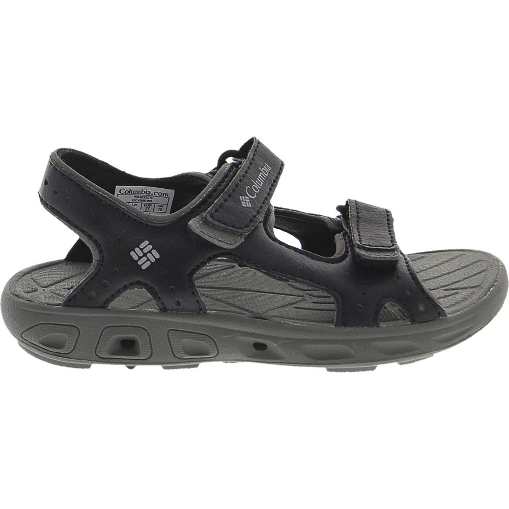 Columbia Techsun Vented Sandals - Boys | Girls Black Grey Side View