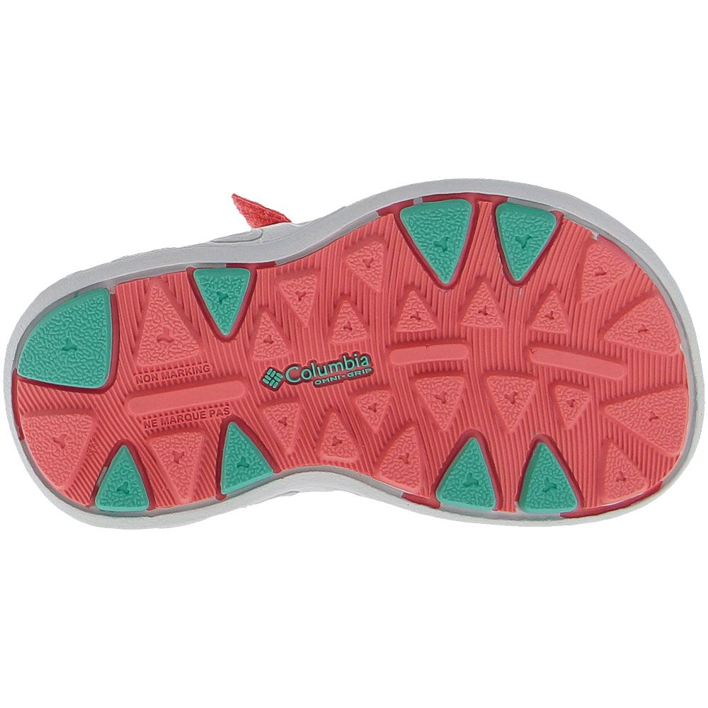Columbia Techsun Vented Sandals - Boys | Girls Electric Pink Sole View