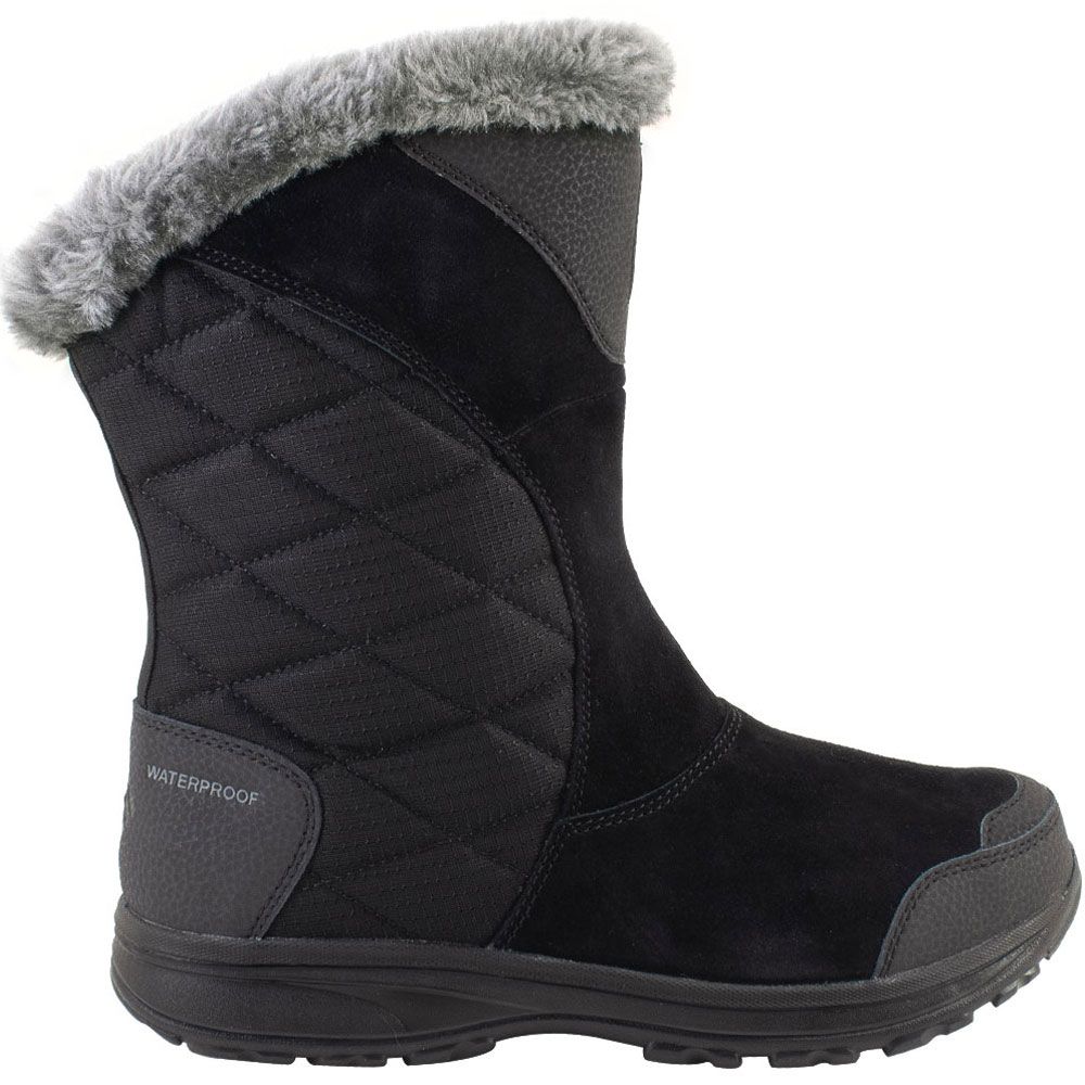 Columbia Ice Maiden Slip Comfort Winter Boots - Womens Black Shale