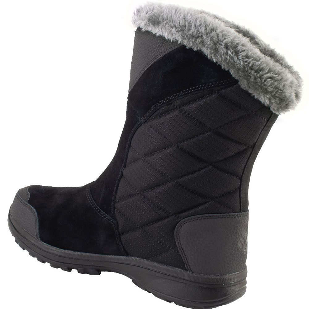 Columbia Ice Maiden Slip Winter Boots - Womens Black Shale Back View