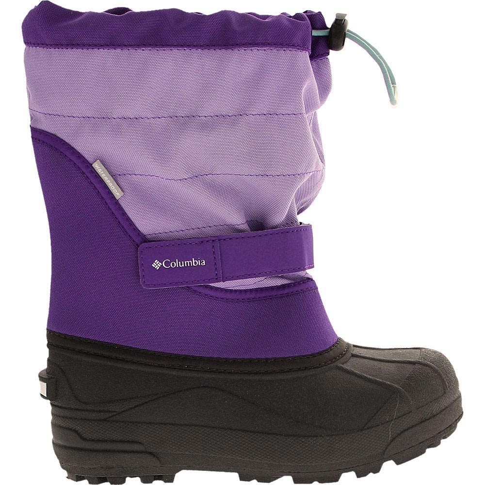 Columbia Sportswear Powderbug Plus II Jr Boots - Boys | Girls Emperor Paisley Purple Side View
