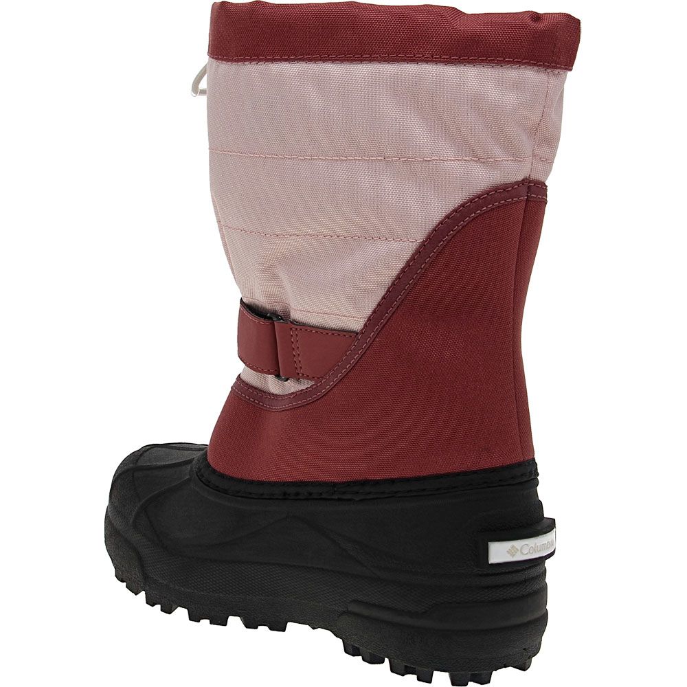Columbia Sportswear Powderbug Plus II Jr Boots - Boys | Girls Pink Back View
