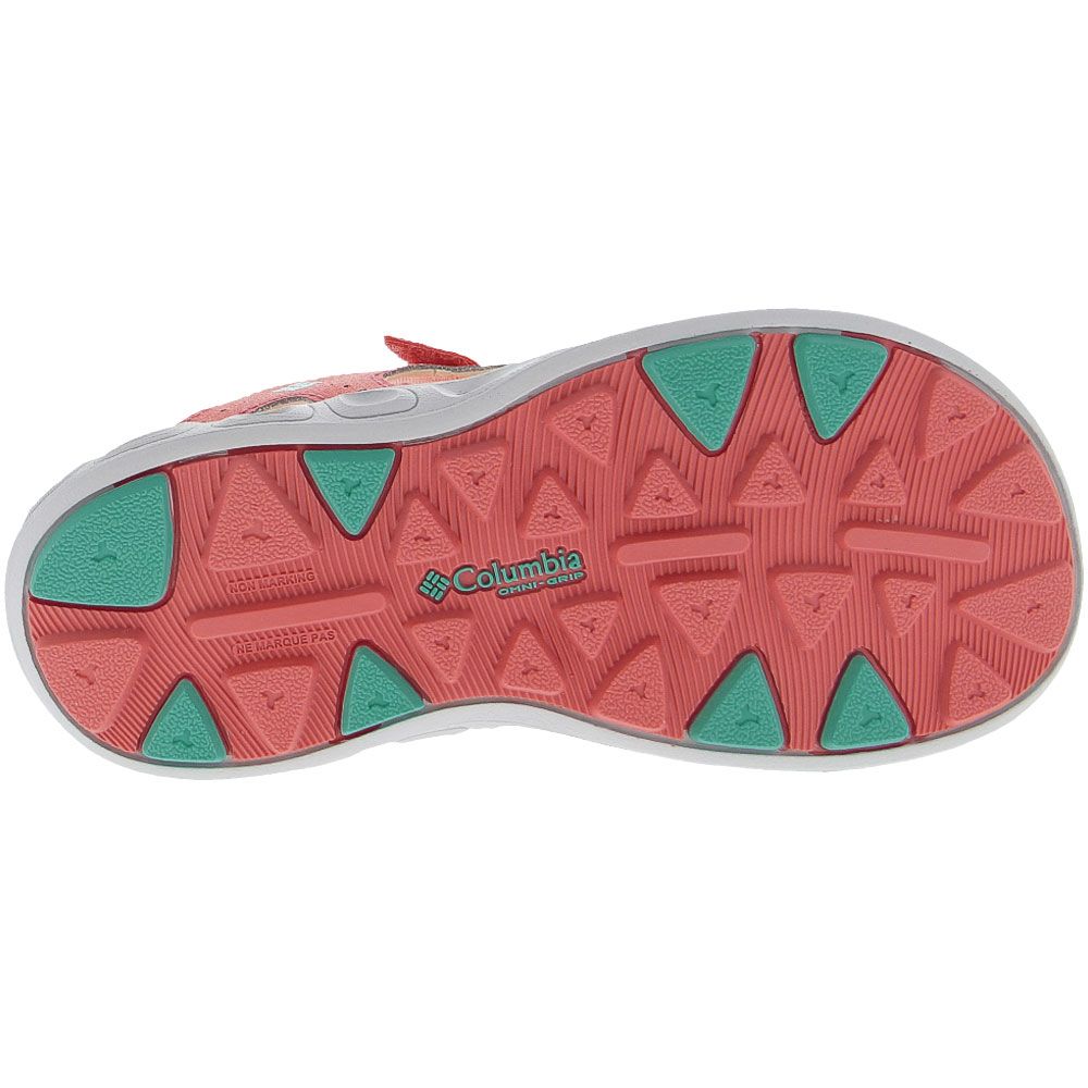 Columbia Techsun Vent Sandals - Boys | Girls Electric Pink Sole View