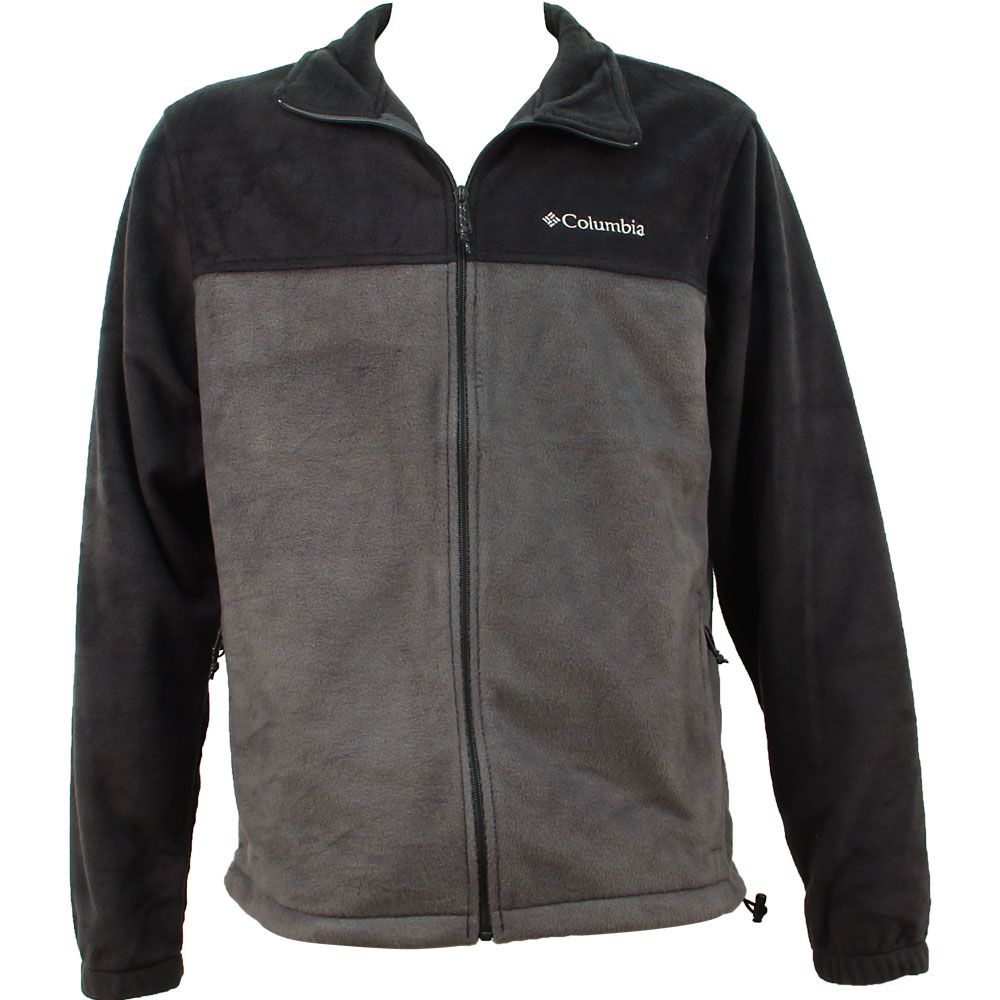 Columbia Steens Mountain Zip 2 Sweatshirts - Mens Black Grey