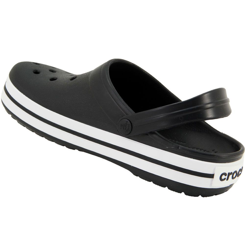 Crocs Crocband Water Sandals - Mens Black White Back View