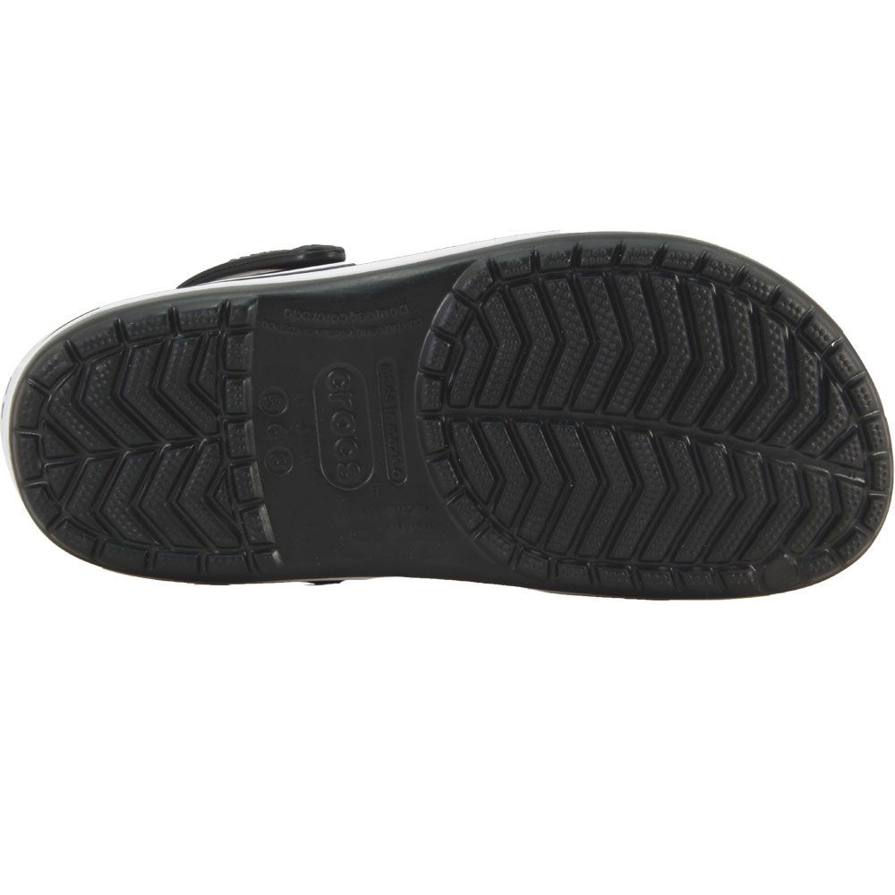 Crocs Crocband Water Sandals - Mens Black White Sole View