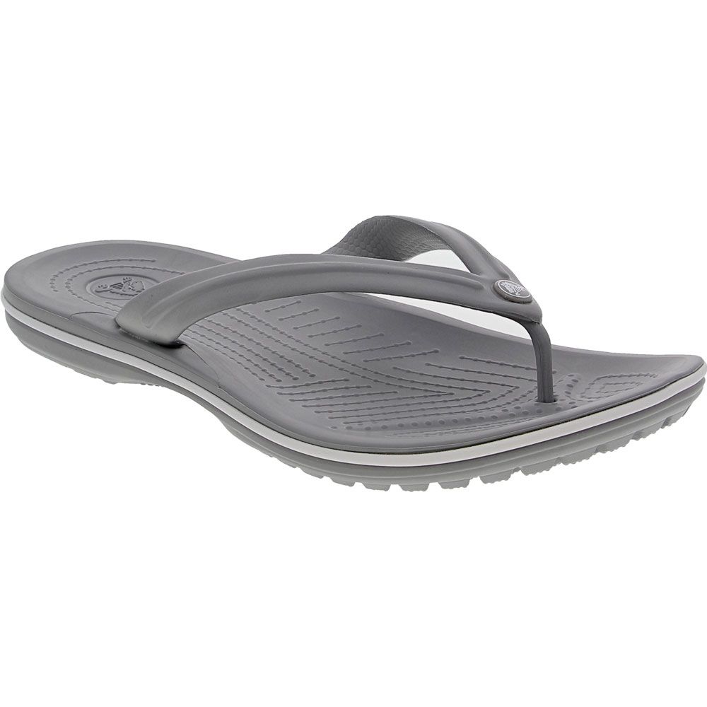Crocs Crocband Flip Flip Flops - Mens Light Grey